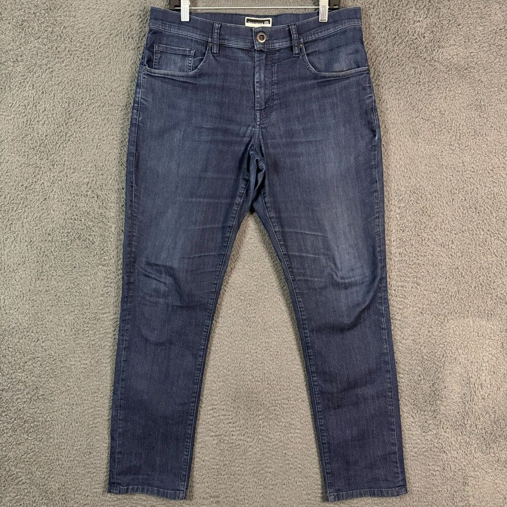 Travis Mathew Jeans Mens 33x31 Blue Featherweight Slim Fit Stretch Denim Pants